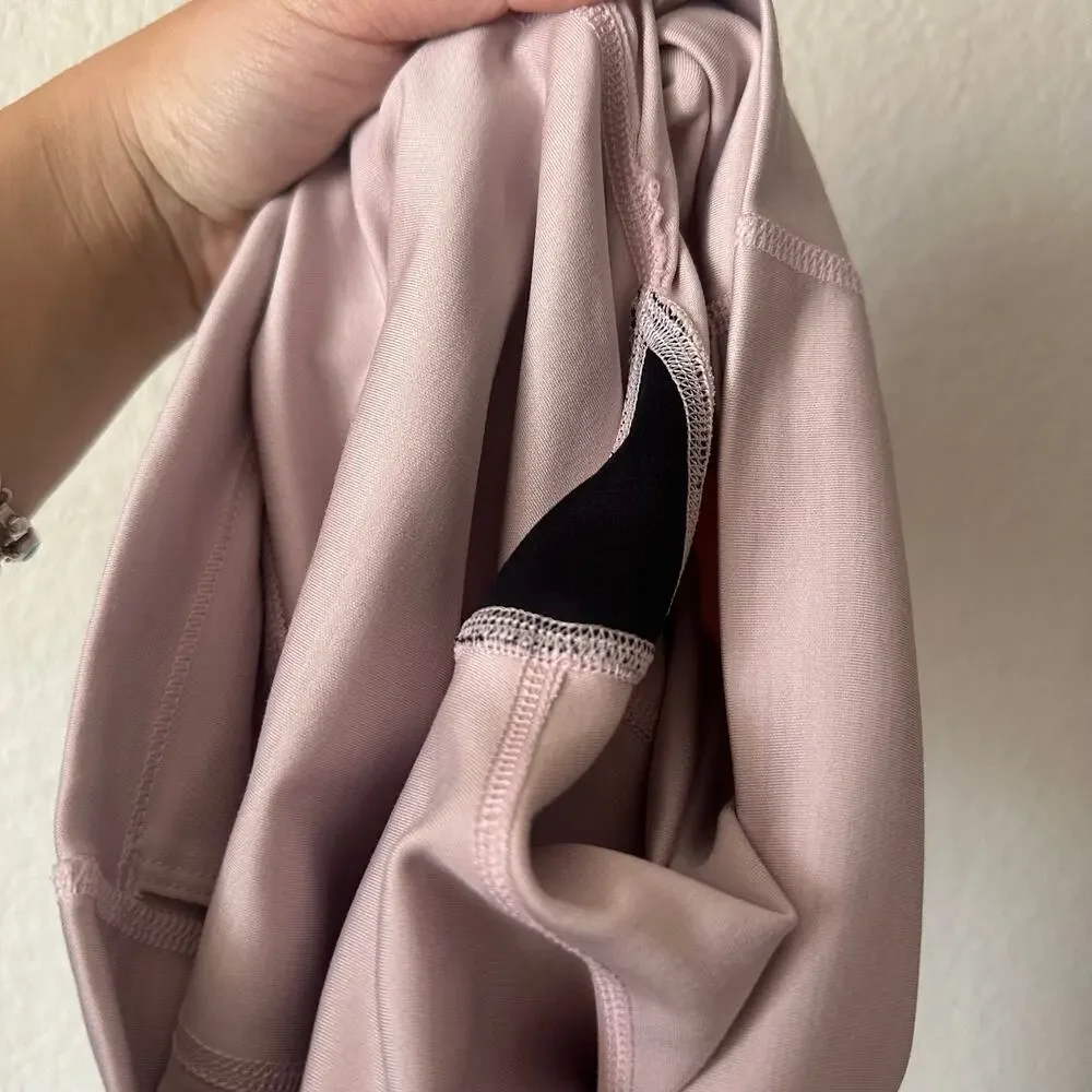 Nike Yoga Wrap Dri Fit 7/8 Pink Tights Activewear Size XS